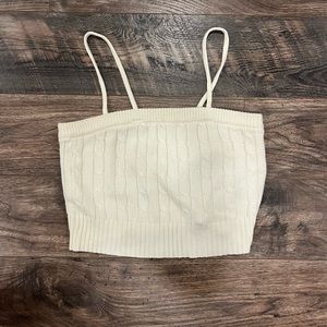 White Francesca’s spaghetti strapped tank top!